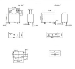 US Stock Power Relay JQX-102F-12VDC Equal to:HF102F-12VDC SPST 20A 250VAC