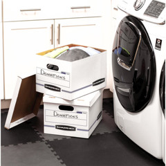 Bankers Box Basic Duty Letter/Legal File Storage Box with Lids Stackable 10 Pack