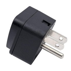 US Travel Plug Adapter EU/UK/AU/in/CN/JP/Asia/Italy/Brazil to USA (Type B), 3…
