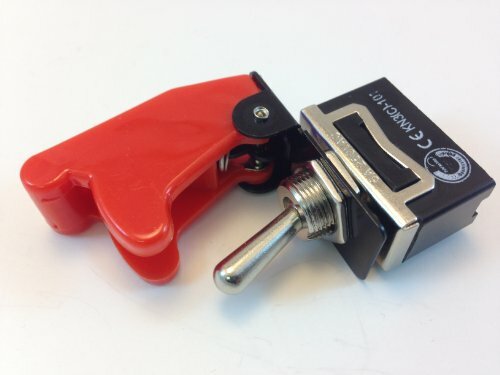 HD ON/OFF DPST 4P TOGGLE SWITCH 20 AMP 125VAC WITH COVER RED