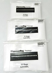 6Mil Thick Clear Reloc Zippit Bags 150 Assortment 3 Sizes 4×6 5×8 6×9 50 Each