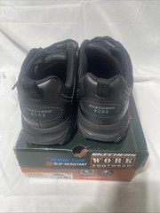 Skechers Work Footwear 20080W/ Blk Men Sz 10.5, With Memory Foam Slip Resistant