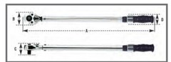 Torque Wrench 20-150 Ft.Lbs. 1/2″ Drive by 1 Ft.Lb. Comfort Grip Handle CDI