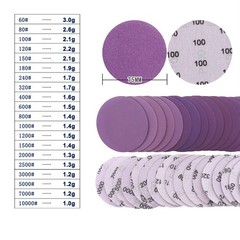 75mm Wet and Dry Sanding Discs 3 inch Sandpaper Hook and Loop Pads Grit 60-10000
