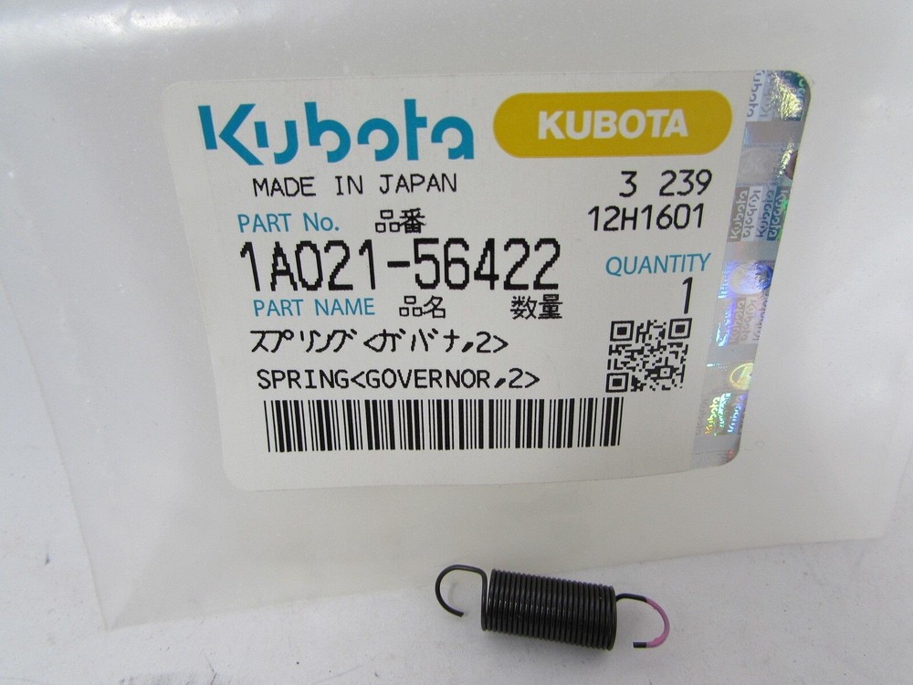 NEW GENUINE KUBOTA GOVERNOR SPRING 2 PART # 1A021-56422 D1503 D1703 V2003 V2203