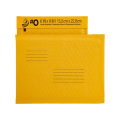 Duck Brand Kraft Bubble Mailers: 10-1/2 in. x 15 in. (Yellow) [5 Items]