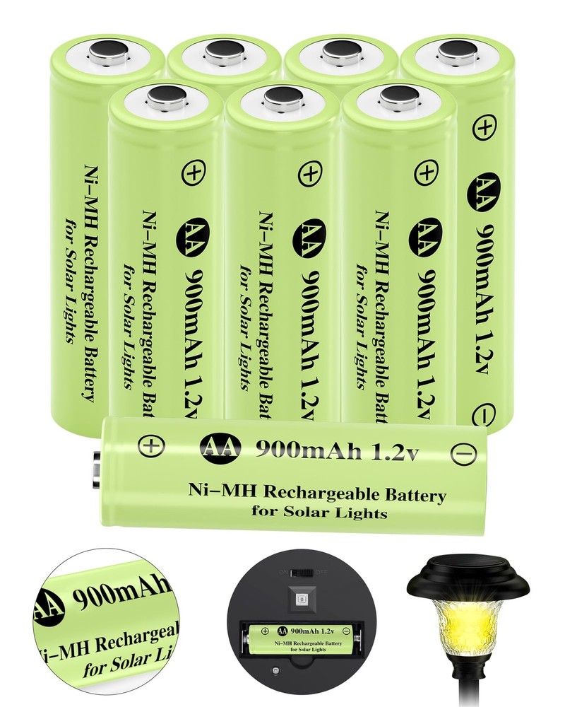 AA 1.2V 900mAh Ni-MH Rechargeable Battery, Double A green