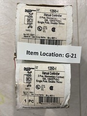 Pass & Seymour 1250-GRY Manual Control 15A 3 Pos. Momentary Contact 120/277VA