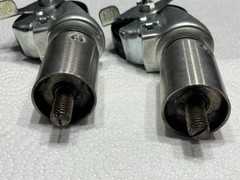 (2)- Unknown Brand Tall Casters, With Brakes