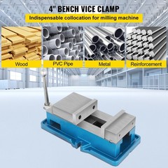 4-in Non-Swivel Milling Vise, HT250 Cast Iron, 19kN Clamping Force