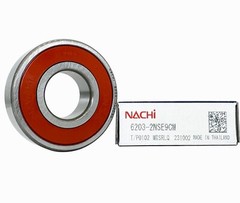 2PCS 6203-2NSE9 CM NACHI Brand Rubber Seal Ball Bearing 17x40x12 6203 2RS 6203RS
