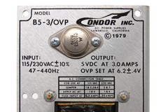 Vintage (1980) DC Power Supply (5 VDC at 3 AMPS), Condor Inc (#B5-3/OVP) – NEW