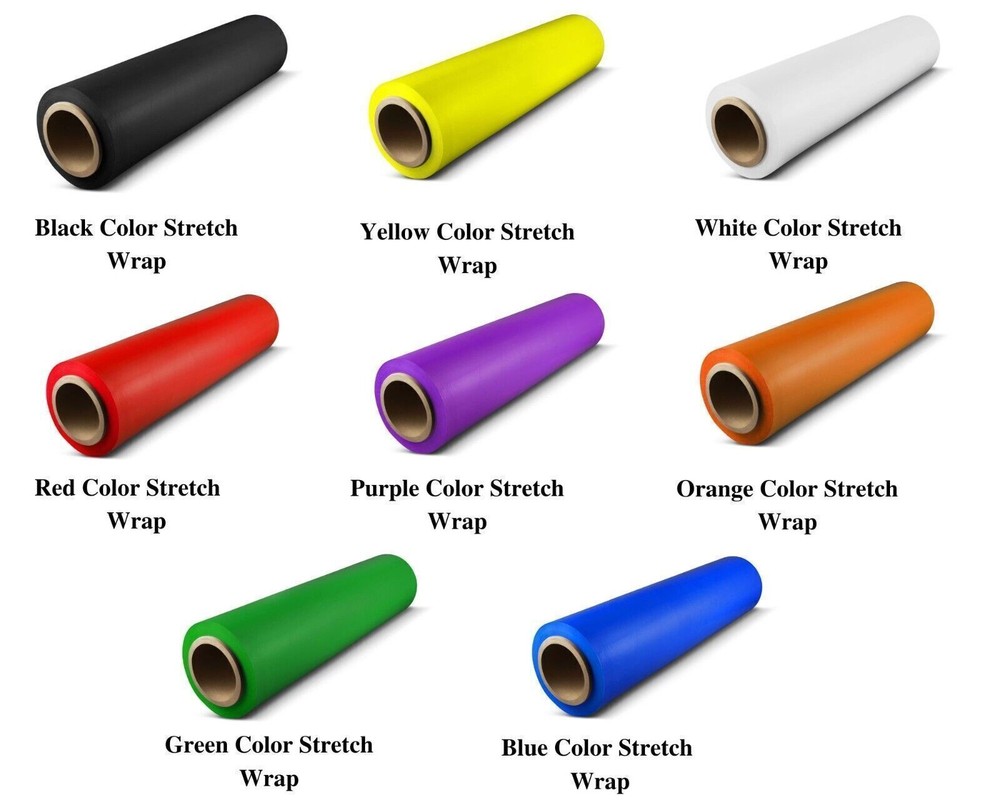 STRONG ROLLS PALLET STRETCH SHRINK WRAP PARCEL PACKING CLING FILM SELECT: COLORS