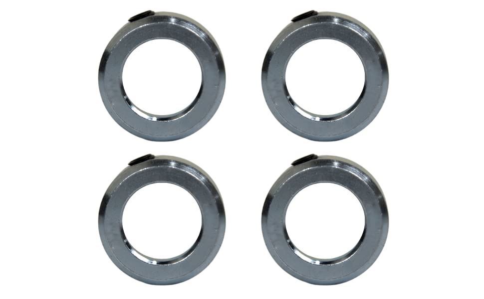 3/8″ Bore Zinc Plated Set Screw Shaft Collar OD 3/4″ Width 3/8″ (4 PCS)