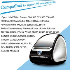 2 ROLLS For DYMO Labelwriter 400 450 4XL 2.25 in x 1.25 in FNSKU Barcode Labels