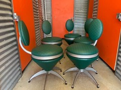 5 post modern cone chairs for restoration Funky 1980s 1990s Vintage Retro