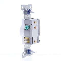 Eaton White COMMERCIAL Outlet Single Receptacle NEMA 5-20R 125V 20A 1877W Boxed