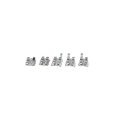 Dental Orthodontic Metal Brackets MIM Mini Braces Roth MBT 022 018 345 Hooks 5-5