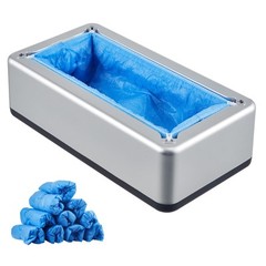 Shoe Cover Dispenser Fits Up to US 11 with 100 Disposable Plastic Covers