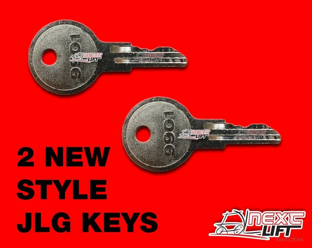 JLG SCISSOR LIFT KEY SET OF 2 KEYS FITS BOOM LIFT NEW STYLE LOT TWO