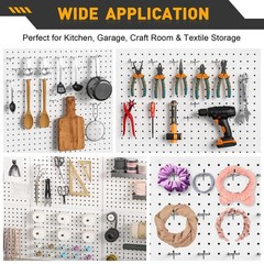 Pegboard Hooks, 25 Pack 4 inch Peg Board Organizer Accessories for Hanging Fit 1
