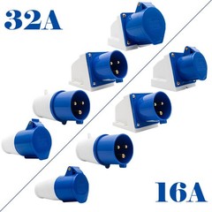 16A/32A 3Pin Industrial Cable Plug Socket Waterproof Electrical Wire Connector
