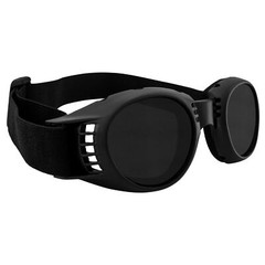 Global Vision Paragon Foam Padded Motorcycle Goggles Black Frame Super Dark Lens