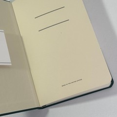 Shinola Detroit Plain Pages Journal Notebook RVM Monogram Green New