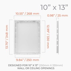 10×13 Inch White Access Panel Drywall ABS Plastic Square Wall Ceiling Door