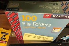 Smead 1/3 Cut Assorted Position 100 File Folders, One-Ply Top Tab, Legal, Manila