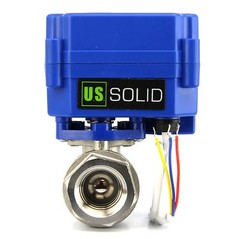 U.S. Solid 1/2″ NPT Motorized Ball Valve 9V 12V 24V AC/DC 3-Wire SS304