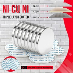 FINDMAG Neodymium Disc Magnets 1.18in Strong Rare Earth Magnets 8 Pack