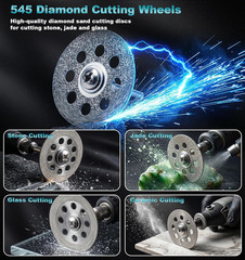 Cutting Wheel Set, 44Pcs Pro Cutting Wheels Kit for Dremel Cut Off Wheels, Resin