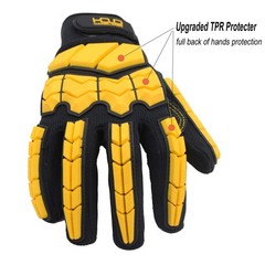 HANDLANDY Anti Vibration Work Gloves, SBR Fingers & Palm Padded Work Gloves, …
