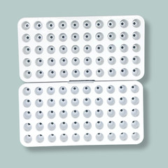 2pk Thermo Nalgene CryoTube Vial Racks 50-Position (5×10) | CAT# [5030-0510]