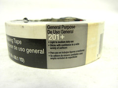 1 Roll- 3M 64747 201 General Use Masking Tape Roll Tan (1-1/2″) 36MM x 55 Meters