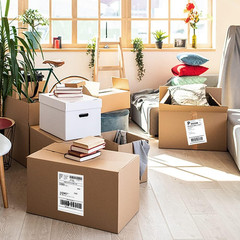 500 Fanfold Direct Thermal Shipping Labels – 4X6, Compatible with Rollo, MUNBYN,