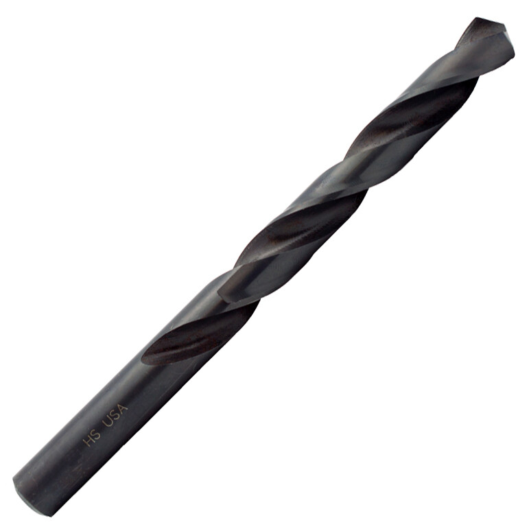 19mm Jobber Length Straight Shank 118Deg Point HSS Black Drill 5-5/8″ LOC USA