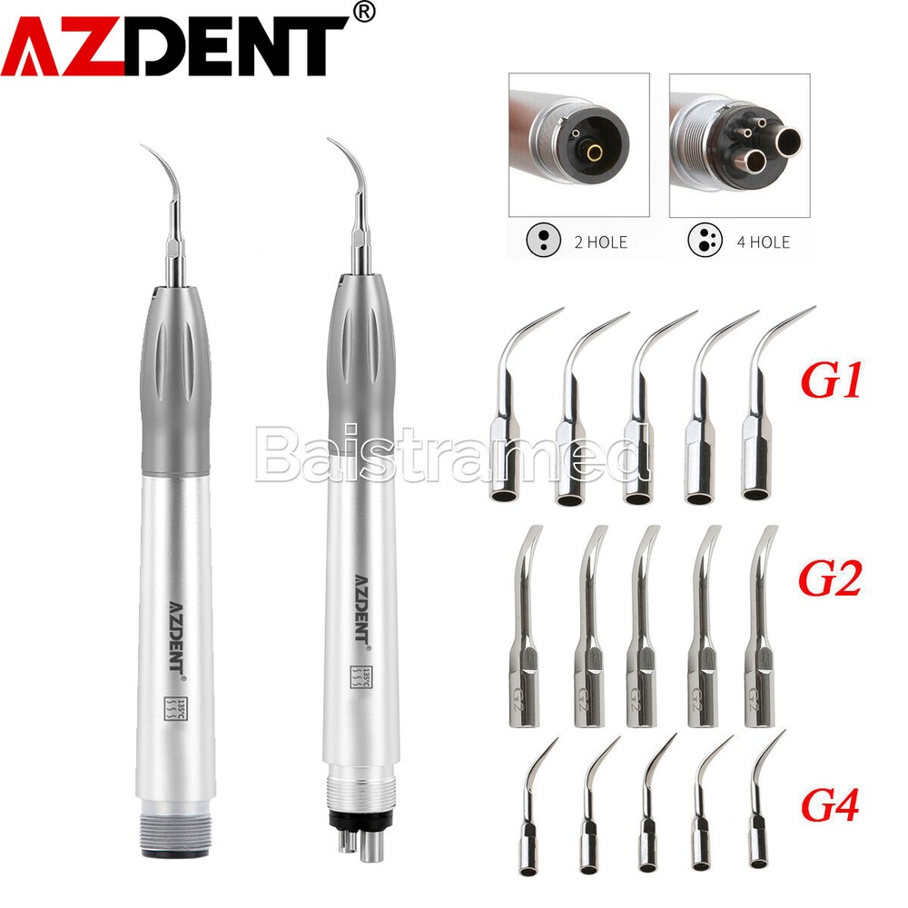 AZDENT Dental Ultrasonic Air Perio Scaler Handpiece Hygienist /Tips G1 G2 G4