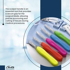 Scalpel Handle #8 Surgical Instrument Plastic Hard Grip for Blades No 60 and 70