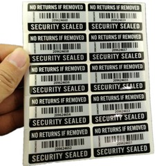 100PCS No RETURNS IF REMOVED Tamper Proof Warranty Void Label Sticker 2″ x 1″