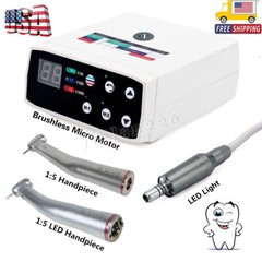 NSK Style Dental Brushless LED Electric Micro Motor 1:5 Increasing Handpiece Kit