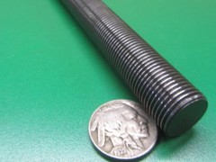 4140 Steel Threaded Rods, Grade B7, RH, 5/8″-18 x 1 Foot Length, Pkg of 2 Unit