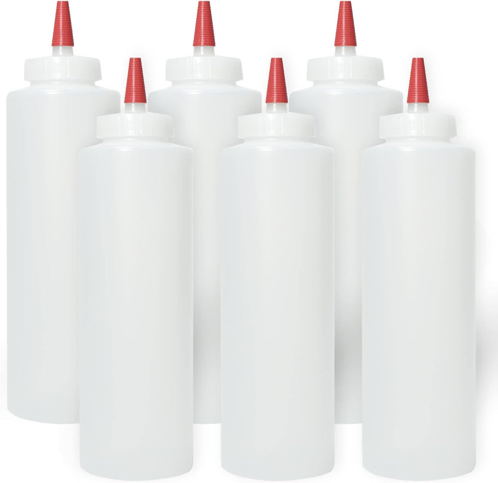 Condiment Squeeze Bottles 16Oz Wide Mouth Empty Squeeze
