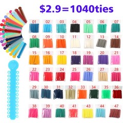 1040 Orthodontic Ligature Ties Elastic Rubber Band Ligadura Ortodoncia Bracket