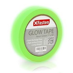 Glow in the Dark Tape, Yellow/Green, 1-Inch x 30-Foot Photo-Luminescent Glow