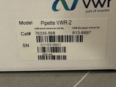 (4qty) VWR Ergonomic LTS Compatible Single Channel Pipettes Cat# 76335