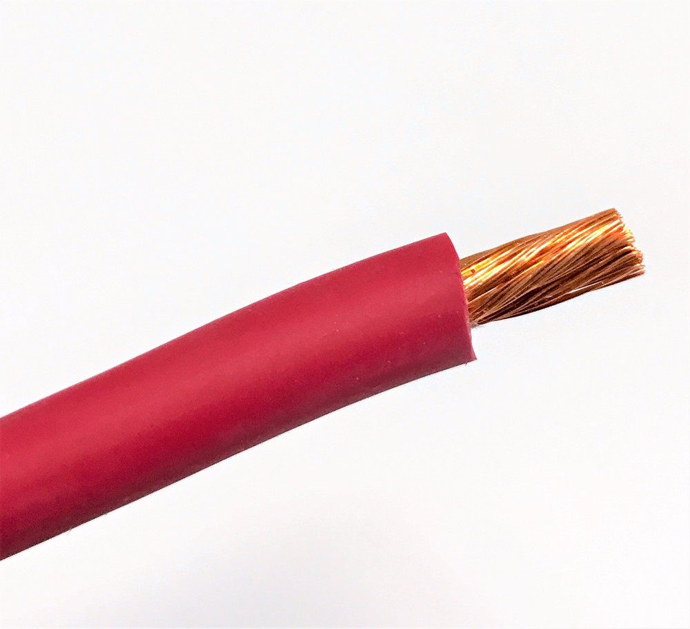 25′ FT 8 AWG GAUGE WELDING & BATTERY CABLE RED USA COPPER