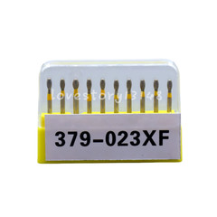 30 Burs Dental Diamond Burs EGG Shape FG 379/023XF Extra Fine Coarse Fine Yellow