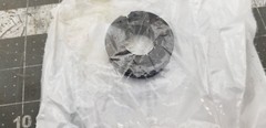 7/8” Hinged Clamp Shaft Collar 2 Piece Clamp-On Blck Oxide 1.875″ OD .5″ W [D3S4